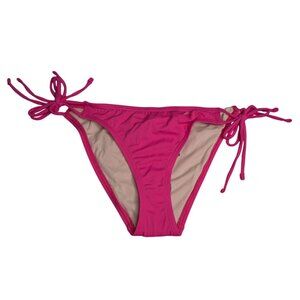 Echo New York Womens Tie-Side String Bikini Bottom Medium Pink